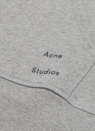  - ACNE STUDIOS - Logo print zip hoodie
