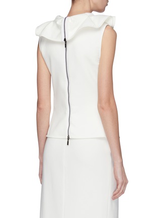Back View - Click To Enlarge - MATICEVSKI - 'Fruition' ruffle collar sleeveless top