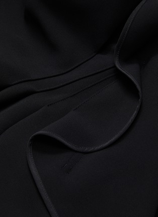  - MATICEVSKI - 'Mandrake' embellished panel asymmetric drape top