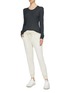 Figure View - Click To Enlarge - JAMES PERSE - Patchwork garment dyed sweatpants