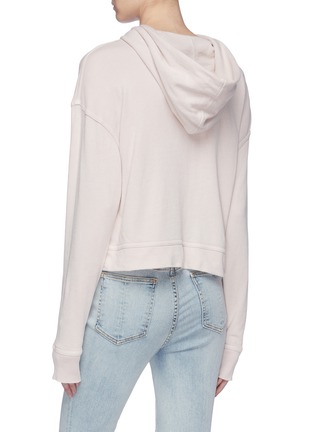 Back View - Click To Enlarge - JAMES PERSE - Supima® cotton cropped hoodie