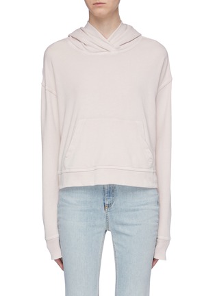 Main View - Click To Enlarge - JAMES PERSE - Supima® cotton cropped hoodie