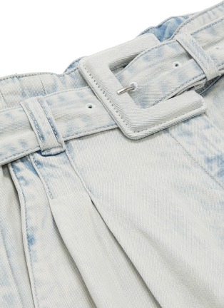  - PROENZA SCHOULER - Belted acid washed wide leg paperbag jeans