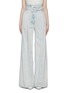 Main View - Click To Enlarge - PROENZA SCHOULER - Belted acid washed wide leg paperbag jeans