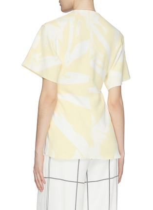 Back View - Click To Enlarge - PROENZA SCHOULER - Gathered waist tie dye T-shirt