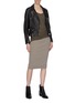 Figure View - Click To Enlarge - JAMES PERSE - Skinny rib knit skirt