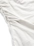 Detail View - Click To Enlarge - JAMES PERSE - Ruched cotton slub jersey mock wrap mini skirt