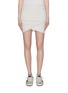 Main View - Click To Enlarge - JAMES PERSE - Ruched cotton slub jersey mock wrap mini skirt