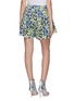 Back View - Click To Enlarge - CECILIE BAHNSEN - 'Rane' floral macramé lace flared shorts