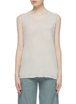 Main View - Click To Enlarge - JAMES PERSE - Chest pocket muscle tank top