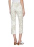 Back View - Click To Enlarge - COLLINA STRADA - Cow print faux fur cropped jeans