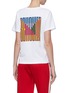 Back View - Click To Enlarge - PROENZA SCHOULER - PSWL colourblock logo graphic print T-shirt