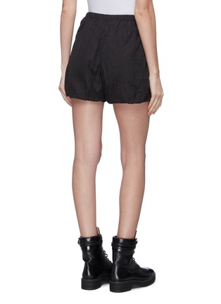 Back View - Click To Enlarge - PROENZA SCHOULER - PSWL 'Parachute' stripe drawcord shorts