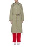 Main View - Click To Enlarge - PROENZA SCHOULER - PSWL 'Parachute' detachable hem hooded stripe drawcord coat