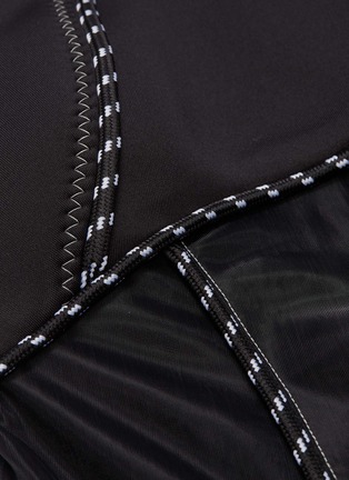 Detail View - Click To Enlarge - NEIL BARRETT - Rope trim panelled overlay racerback dress