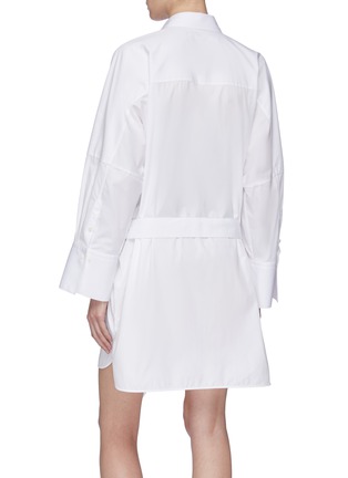Back View - Click To Enlarge - NEIL BARRETT - Belted shirt dress