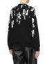Back View - Click To Enlarge - NEIL BARRETT - Spliced floral print sweatshirt