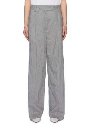 Main View - Click To Enlarge - MAISON FLANEUR - Pleated cotton-silk oversized pants