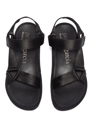 Detail View - Click To Enlarge - PEDRO GARCIA  - 'Luze' satin strap platform sandals