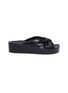 Main View - Click To Enlarge - PEDRO GARCIA  - 'Lany' knot leather platform slide sandals
