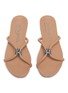 Detail View - Click To Enlarge - PEDRO GARCIA  - 'Gemini' leather slide sandals