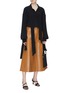 Figure View - Click To Enlarge - ROKH - Panelled leather culottes