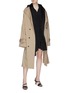 Figure View - Click To Enlarge - ROKH - Detachable contrast trench panel oversized coat