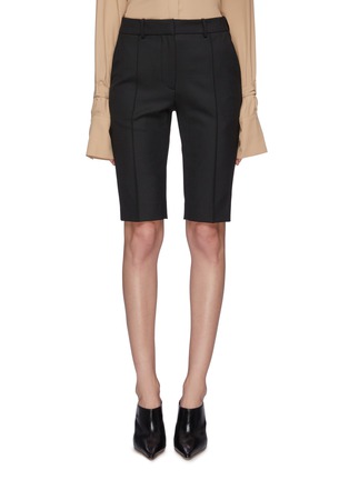 Main View - Click To Enlarge - ROKH - Pintucked slim fit twill shorts