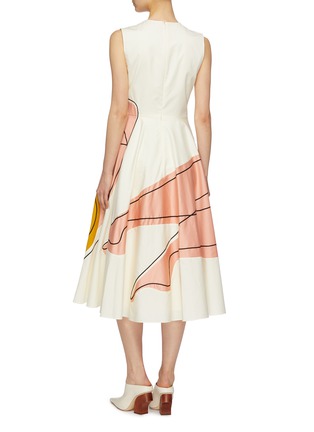 Back View - Click To Enlarge - ROKSANDA - 'Adalia' abstract embroidered sleeveless dress