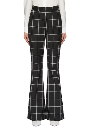 Main View - Click To Enlarge - REBECCA VALLANCE - 'Ava' windowpane check flared pants