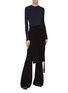 Figure View - Click To Enlarge - ROSETTA GETTY - Tie side colourblock dress