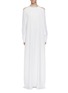 Main View - Click To Enlarge - ROSETTA GETTY - Blouson sleeve cold shoulder gown