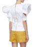 Back View - Click To Enlarge - SILVIA TCHERASSI - 'Top Ten' ruffle cutout sleeve V-neck blouse