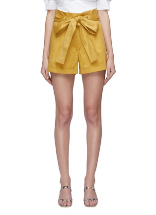 Main View - Click To Enlarge - SILVIA TCHERASSI - 'Velano' belted paperbag shorts