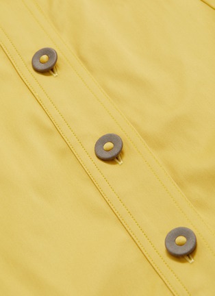 Detail View - Click To Enlarge - SILVIA TCHERASSI - 'Coletta' asymmetric ruffle hem button front midi dress