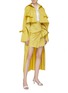 Figure View - Click To Enlarge - SILVIA TCHERASSI - 'Sidney' cropped high-low trench coat