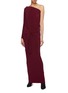 Figure View - Click To Enlarge - NORMA KAMALI - Sleeve tie convertible off-shoulder dress