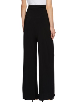 Back View - Click To Enlarge - NORMA KAMALI - High waist pleated flared pants