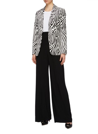 Figure View - Click To Enlarge - NORMA KAMALI - High waist pleated flared pants