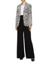 Figure View - Click To Enlarge - NORMA KAMALI - High waist pleated flared pants