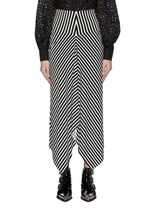 Main View - Click To Enlarge - NORMA KAMALI - 'Double Side' stripe skirt