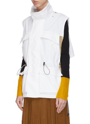 Detail View - Click To Enlarge - TOGA ARCHIVES - Detachable sleeve drawcord flap pocket blouson jacket