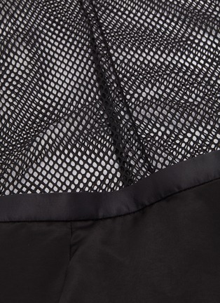 Detail View - Click To Enlarge - TOGA ARCHIVES - Mesh bodice pleated dress