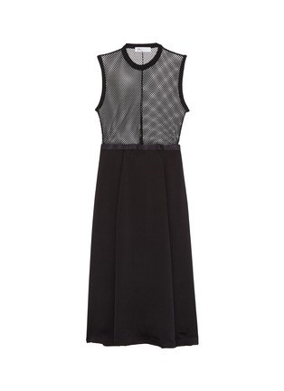 Main View - Click To Enlarge - TOGA ARCHIVES - Mesh bodice pleated dress