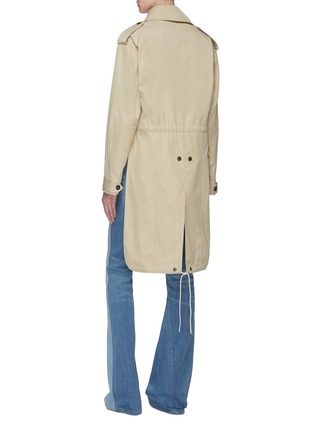 Back View - Click To Enlarge - TRE BY NATALIE RATABESI - 'Mockingbird' flap pocket twill high-low fishtail jacket