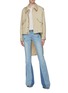 Figure View - Click To Enlarge - TRE BY NATALIE RATABESI - 'Mockingbird' flap pocket twill high-low fishtail jacket