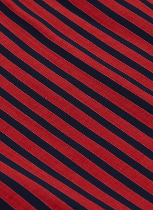 Detail View - Click To Enlarge - TRE BY NATALIE RATABESI - 'Meggan' asymmetric drape stripe poplin dress