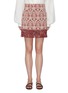 Main View - Click To Enlarge - CHLOÉ - Fringe hem graphic jacquard mini skirt