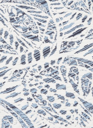  - CHLOÉ - Puff sleeve logo ceramic jacquard knit top