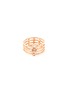 Main View - Click To Enlarge - XIAO WANG - 'Gravity' diamond 14k rose gold four row ring